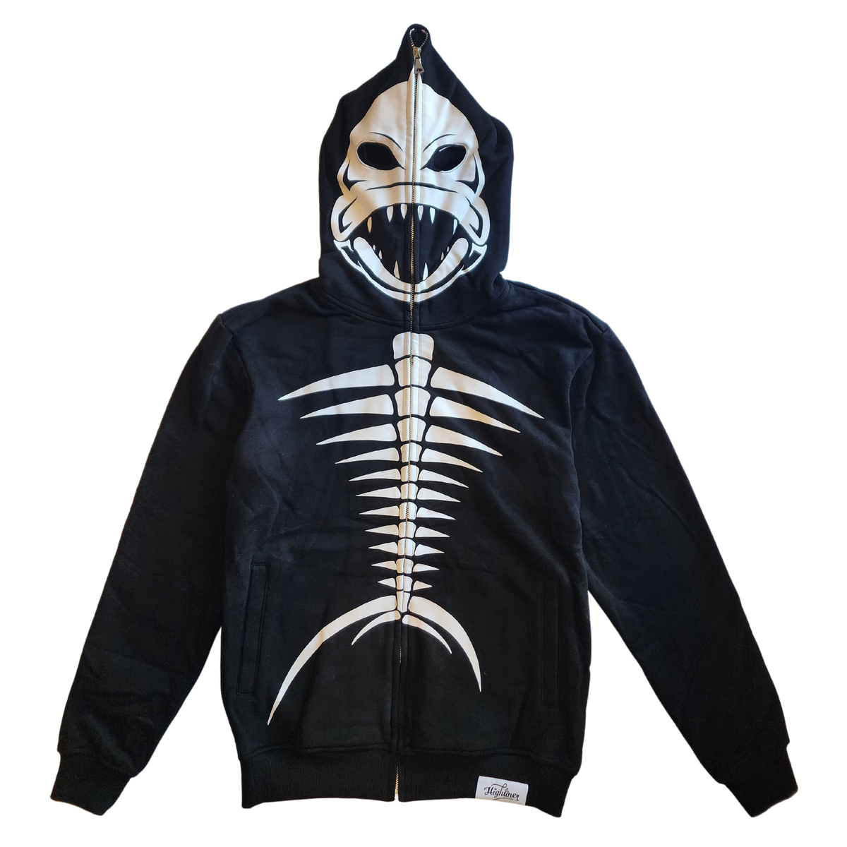 Black Ice Fishbonez Full Zip Hoodie.