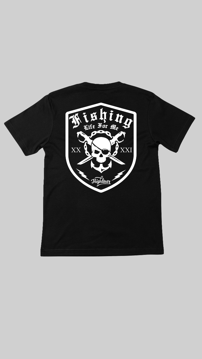 Fishing Life For Me Black Tees