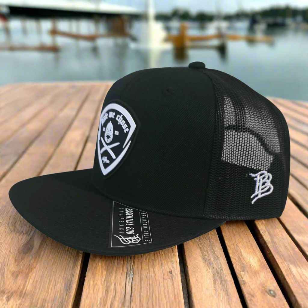Life We Chose Black Flat Bill Trucker Hat