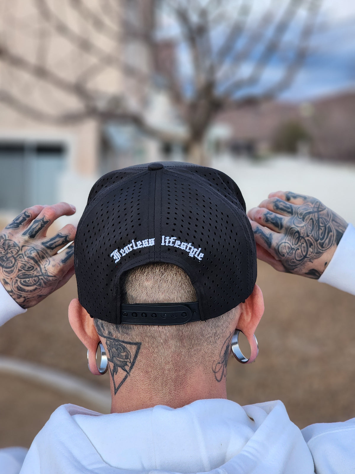 Bred at Sea Black PVC Waterproof Performance Snapback