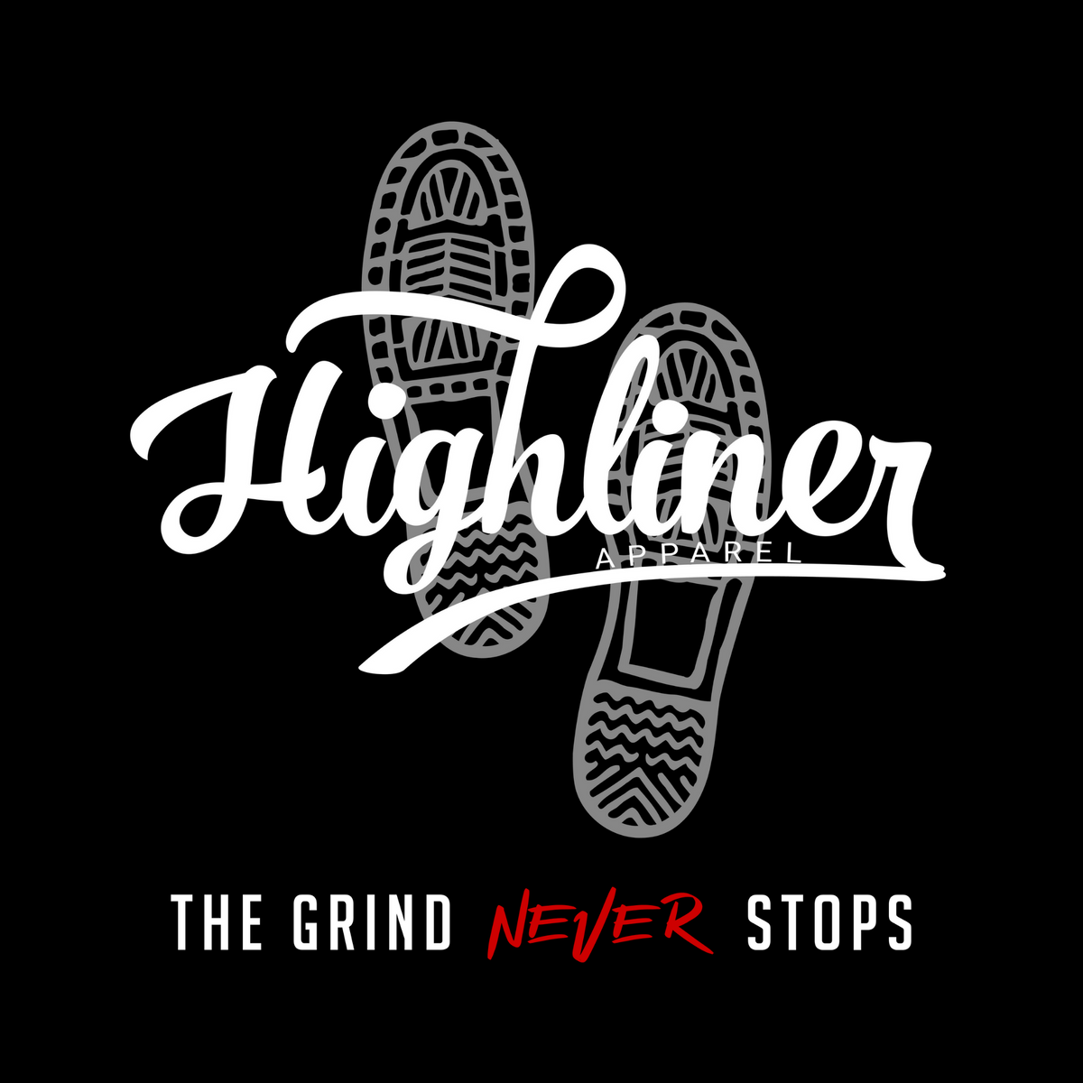 Black The Grind Never Stops Unisex Hoodie