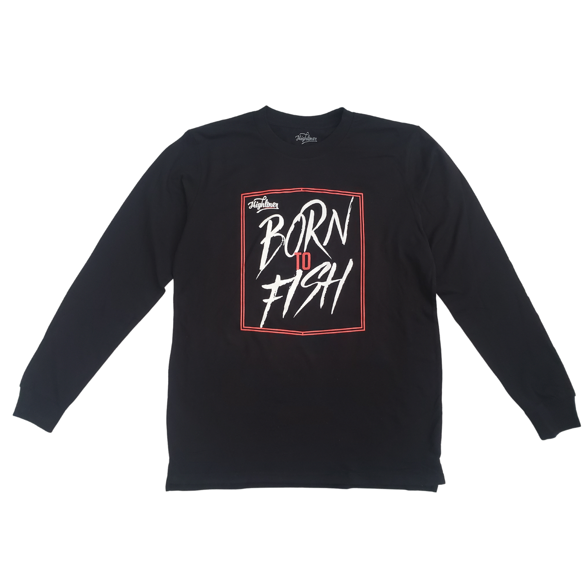 Black Born to Fish Premium Long sleeve