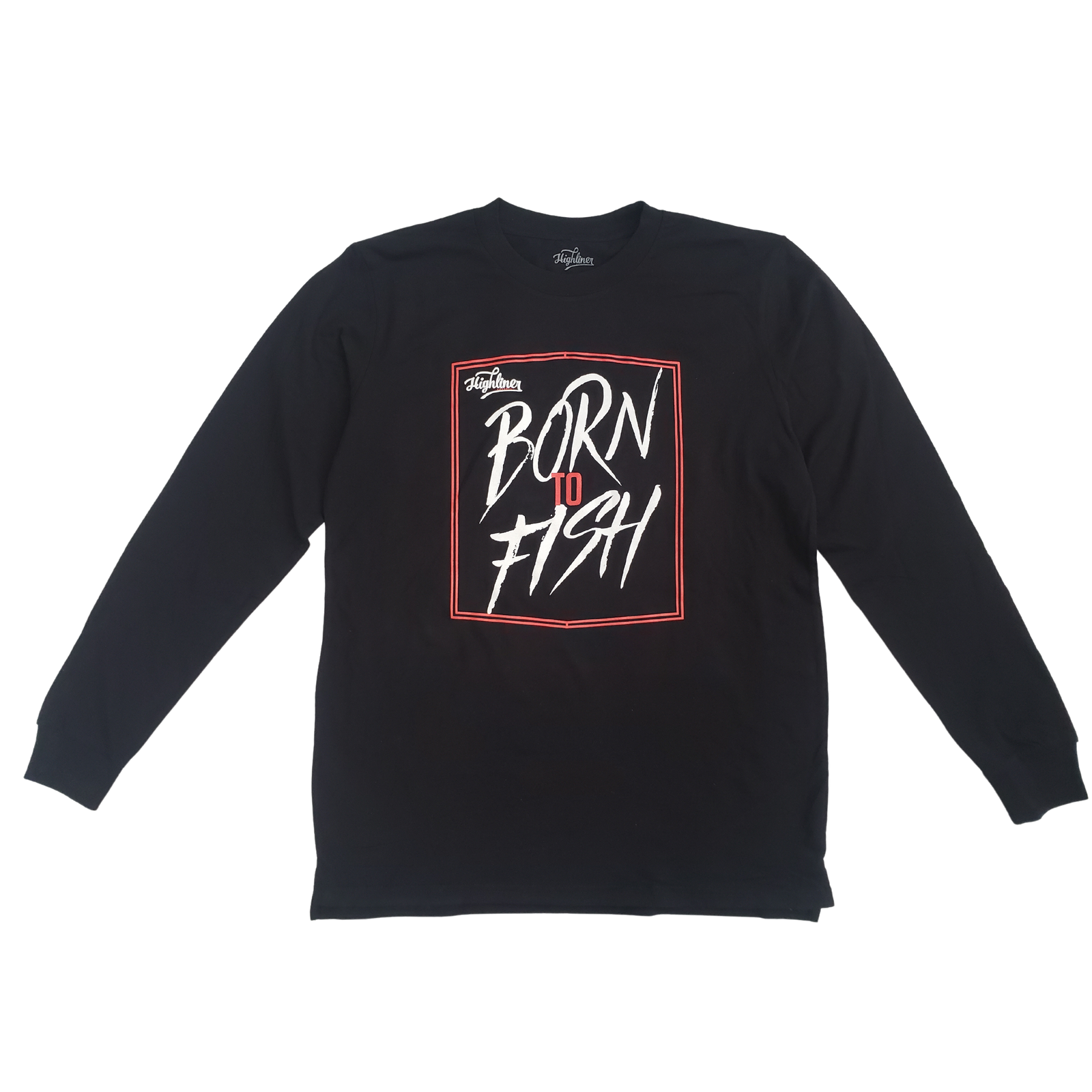Black Born to Fish Premium Long sleeve