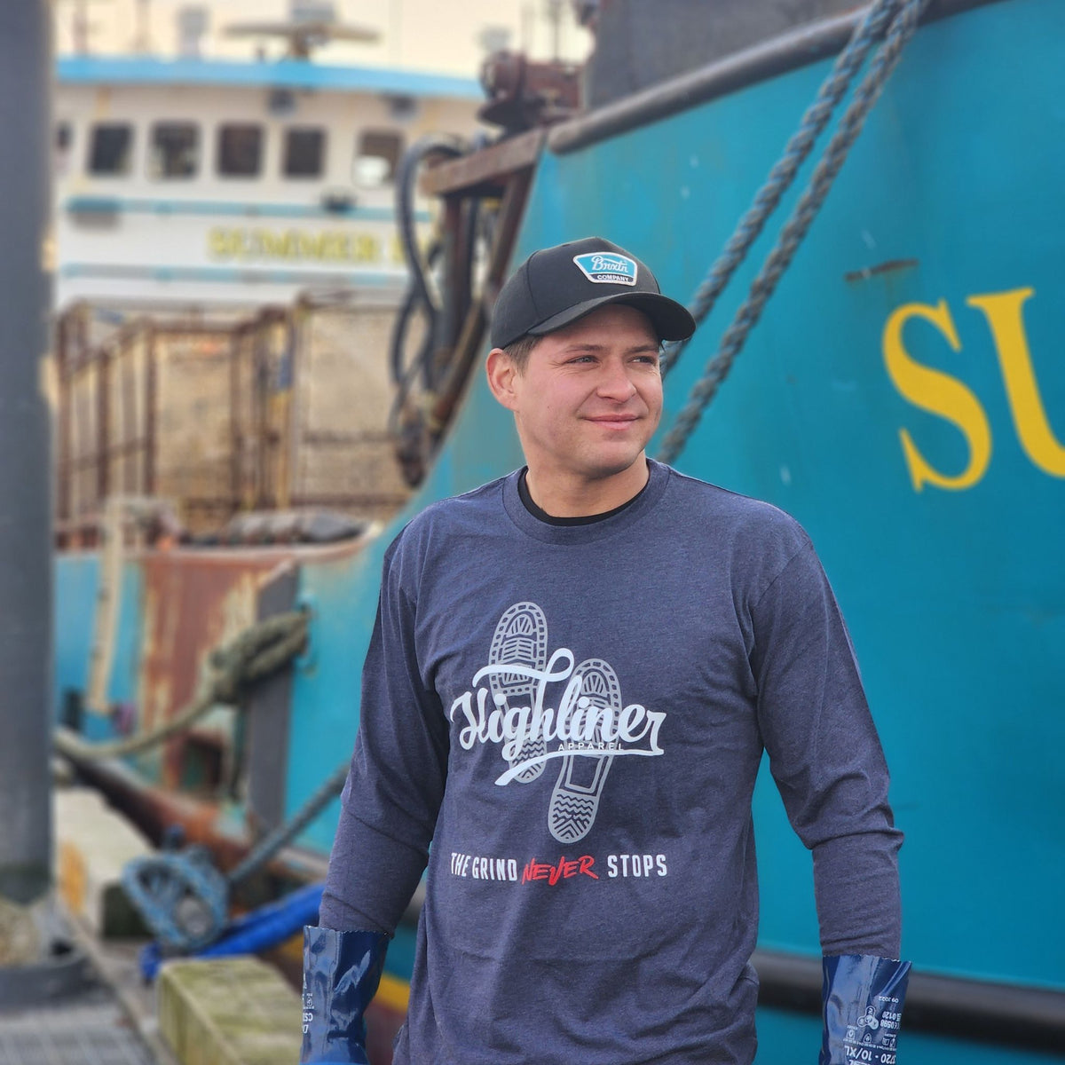 Navy/Heather TGNS Premium Long Sleeve