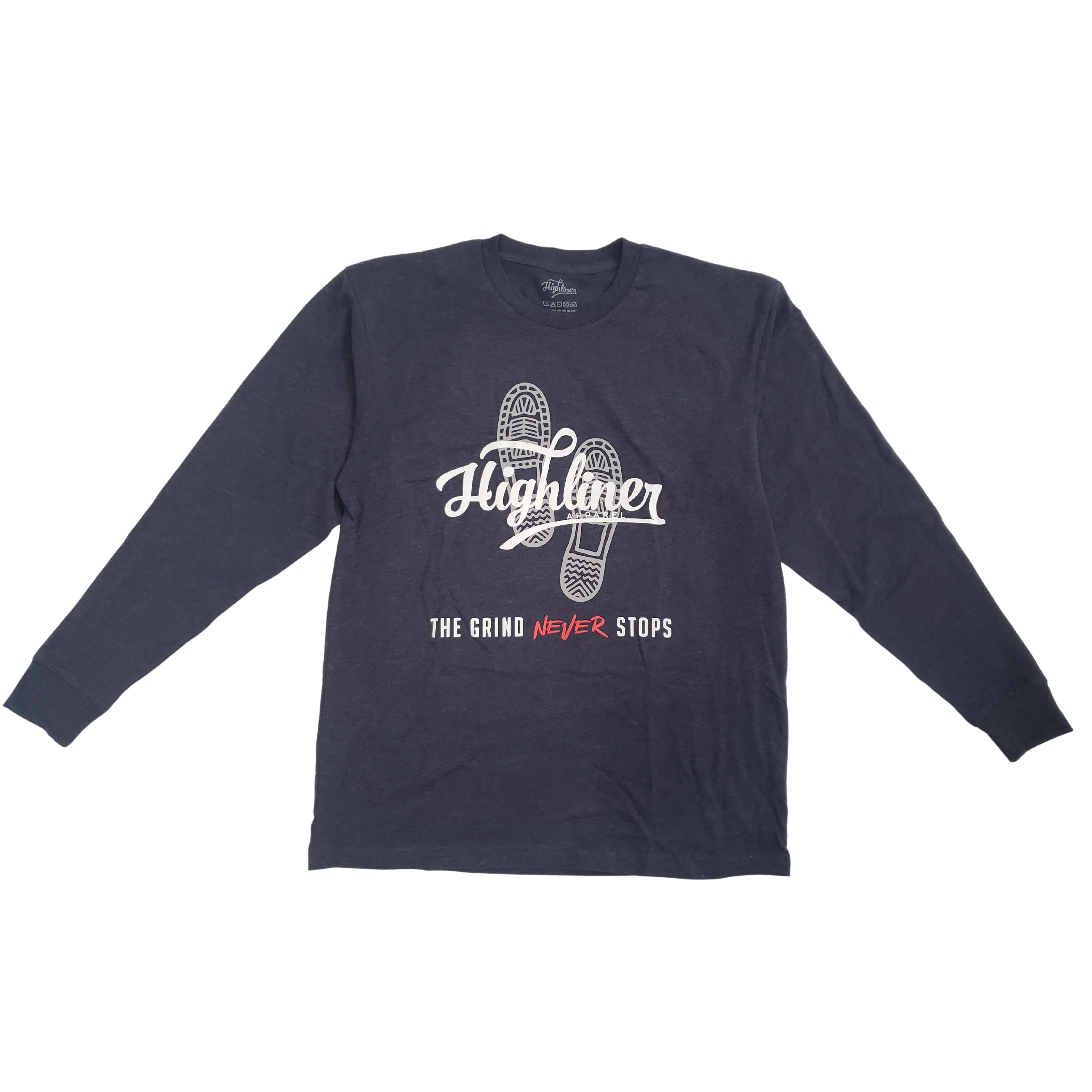 Navy/Heather TGNS Premium Long Sleeve - Highlinerapparel