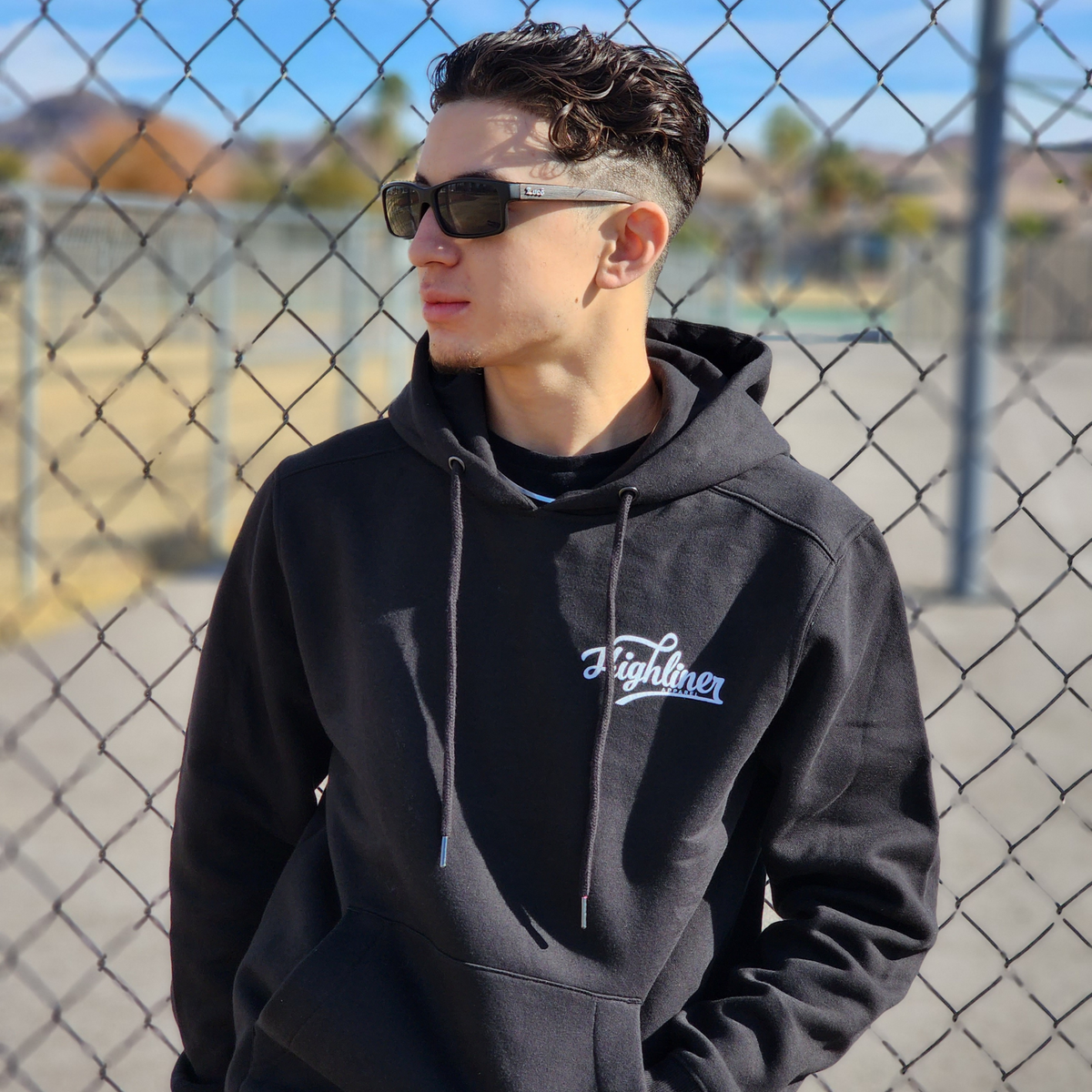 Black The Grind Never Stops Unisex Hoodie
