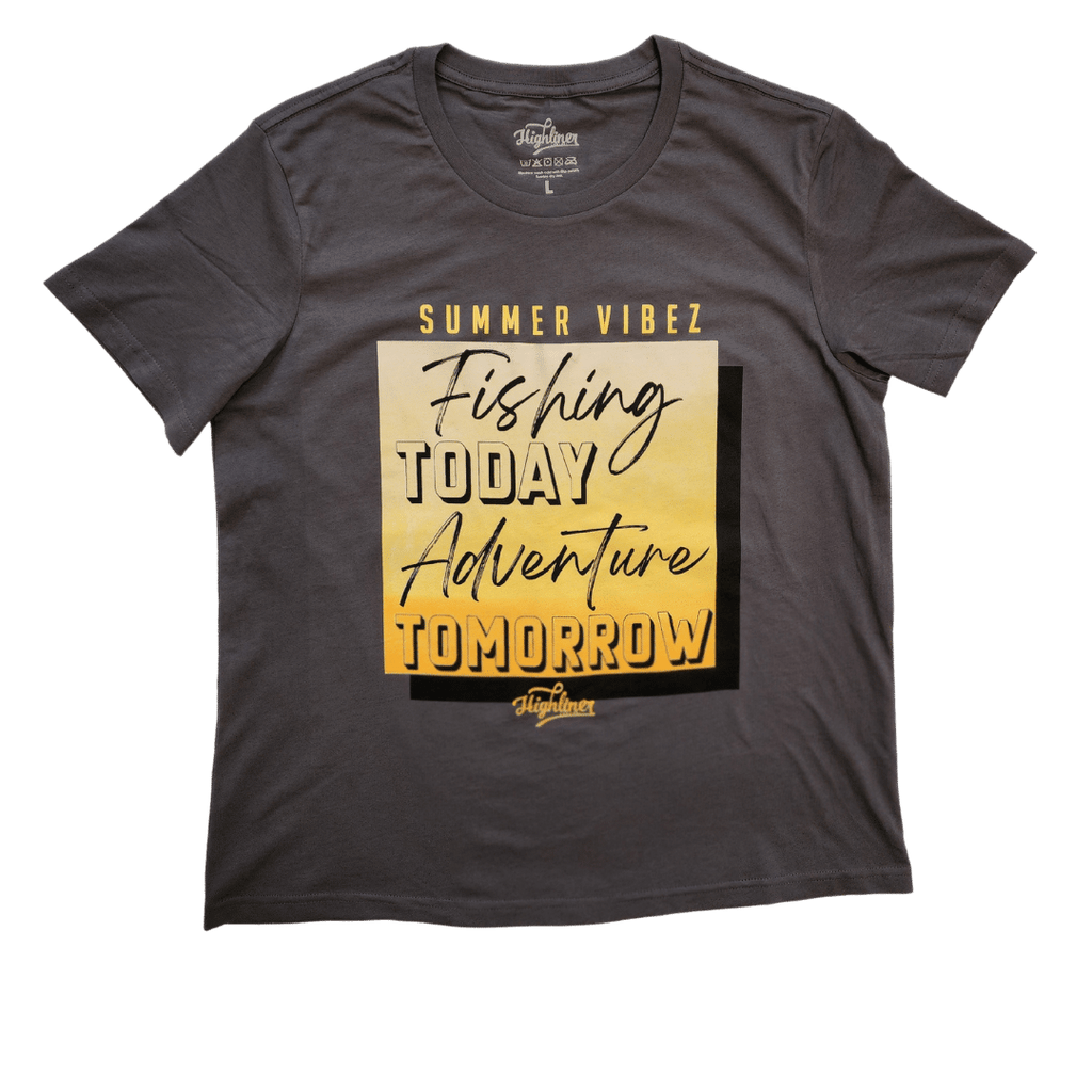 ハヌマーン Don't Summer Tシャツ Ladies Charcoal Summer Vibez Tee - Highlinerapparel